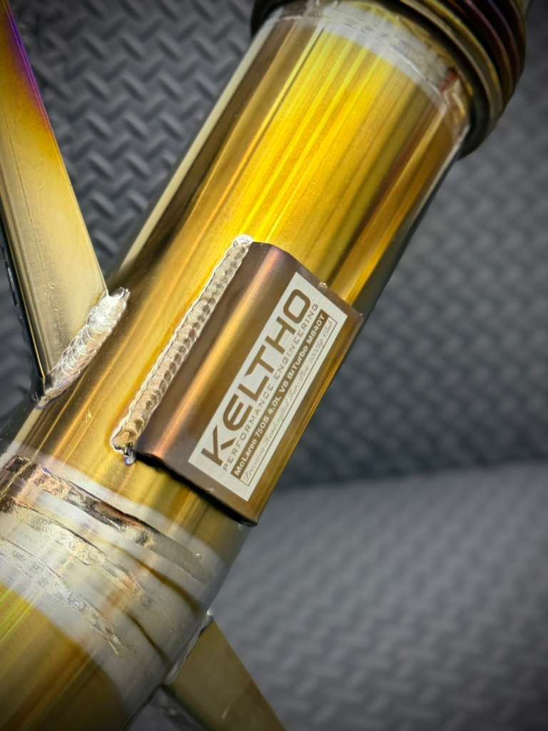 MCLAREN 750S V8 TWIN-TURBO M840T "ELITE" CATBACK EXHAUST TITANIUM ANODIZED GOLD