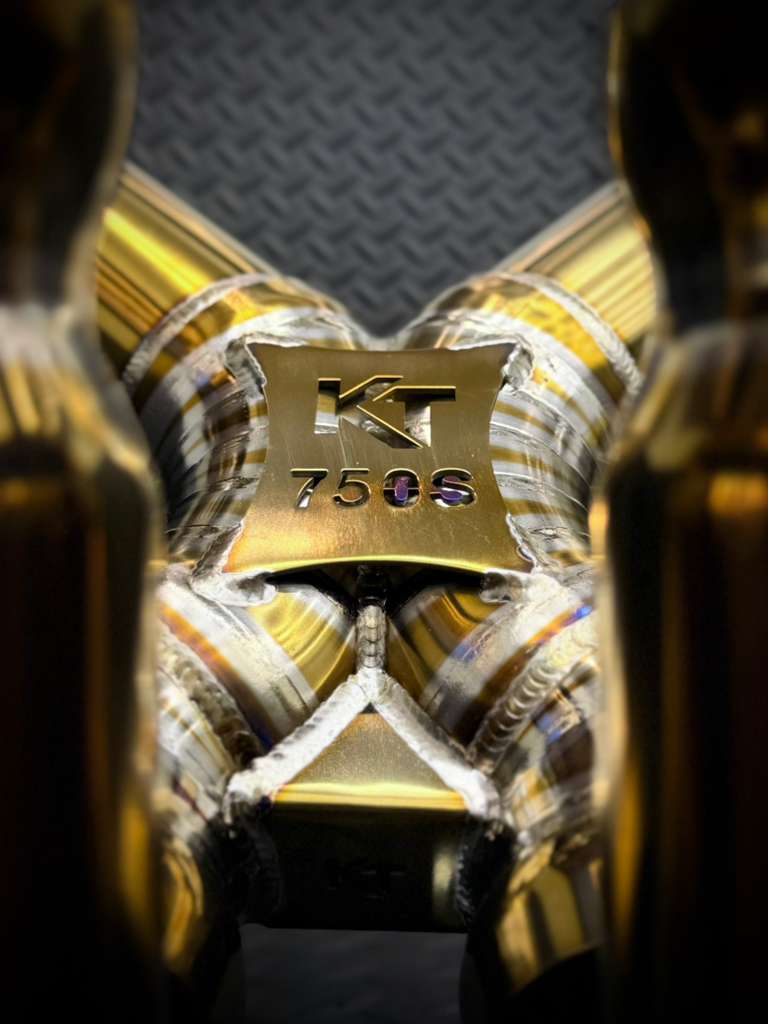 MCLAREN 750S V8 TWIN-TURBO M840T "ELITE" CATBACK EXHAUST TITANIUM ANODIZED GOLD