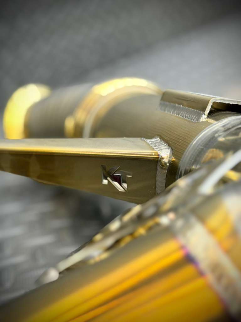 MCLAREN 750S V8 TWIN-TURBO M840T "ELITE" CATBACK EXHAUST TITANIUM ANODIZED GOLD
