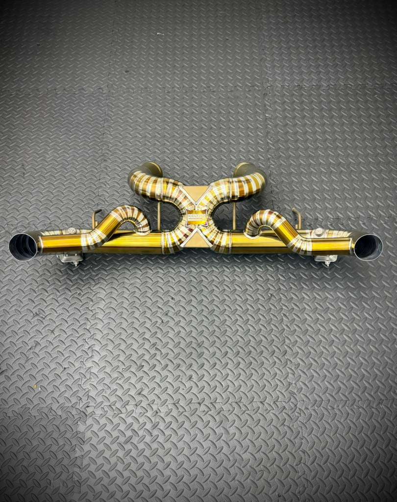 MCLAREN GT / GTS 4.0L V8 TWIN-TURBO M840T "ELITE" CATBACK EXHAUST TITANIUM ANODIZED GOLD