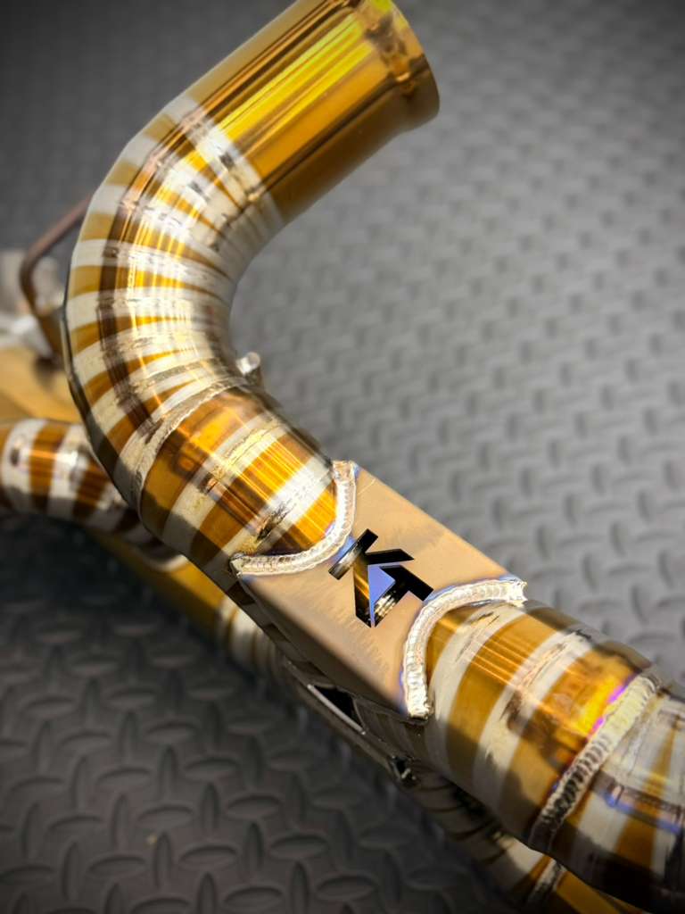 MCLAREN GT / GTS 4.0L V8 TWIN-TURBO M840T "ELITE" CATBACK EXHAUST TITANIUM ANODIZED GOLD