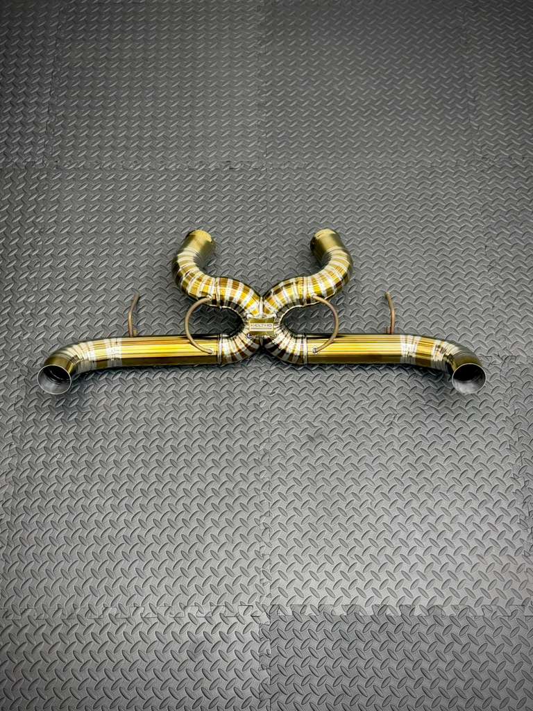 MCLAREN GT / GTS 4.0L V8 TWIN-TURBO M840T "ELITE" CATBACK EXHAUST TITANIUM ANODIZED GOLD