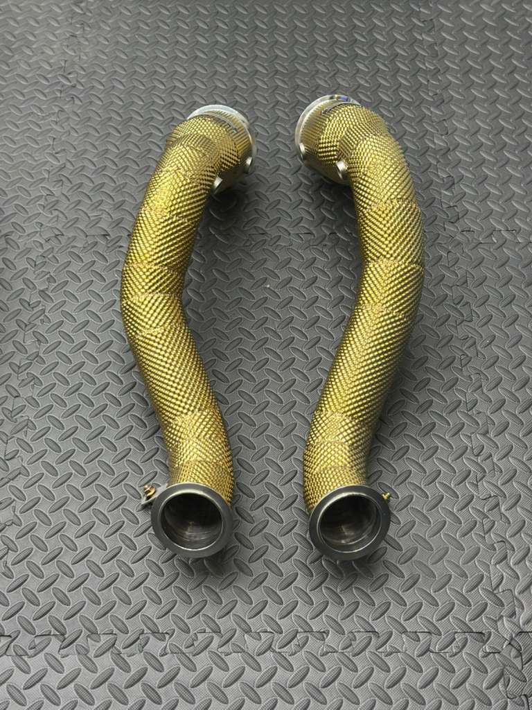 MCLAREN GT / GTS 4.0L V8 TWIN-TURBO M840T "ELITE" PERFORMANCE DOWNPIPES INCL. HEAT SHIELD
