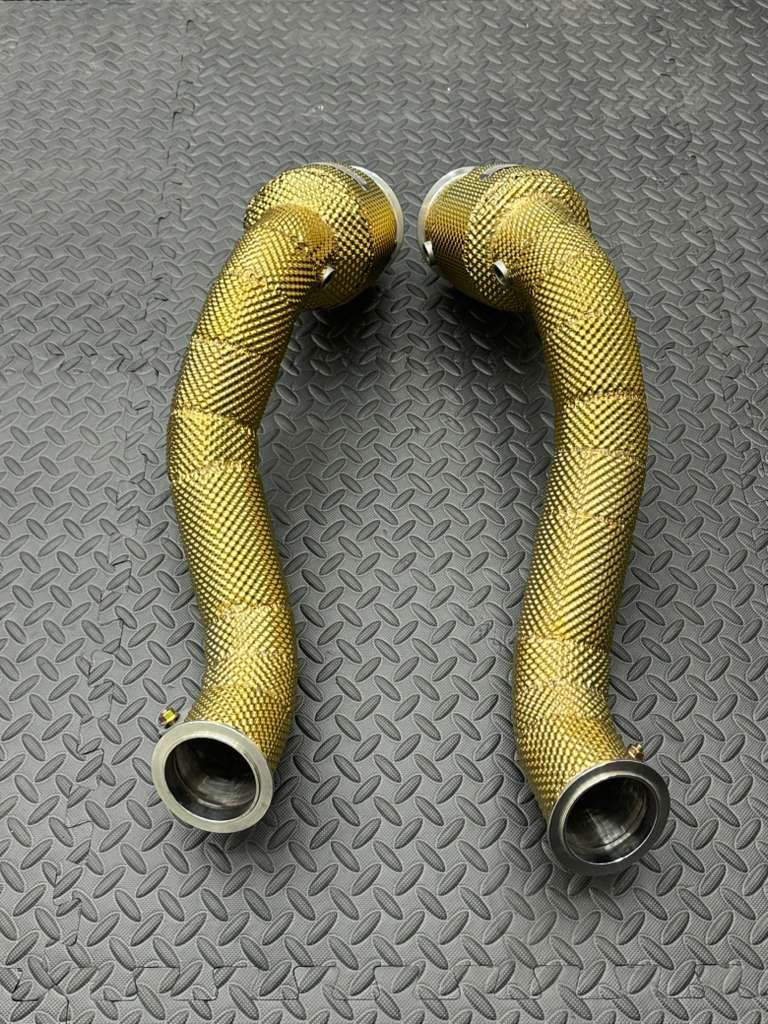 MCLAREN GT / GTS 4.0L V8 TWIN-TURBO M840T "ELITE" PERFORMANCE DOWNPIPES INCL. HEAT SHIELD